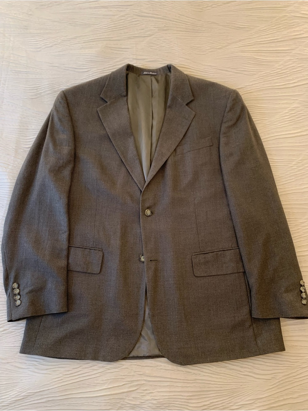 Oscar de la Renta Tan Silk/Wool Blend Sport Coat/Blazer, size 44R